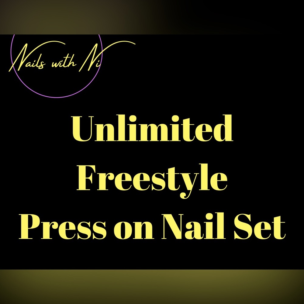 10pcs or 24pcs Long Stiletto Unlimited Freestyle Press on Nails